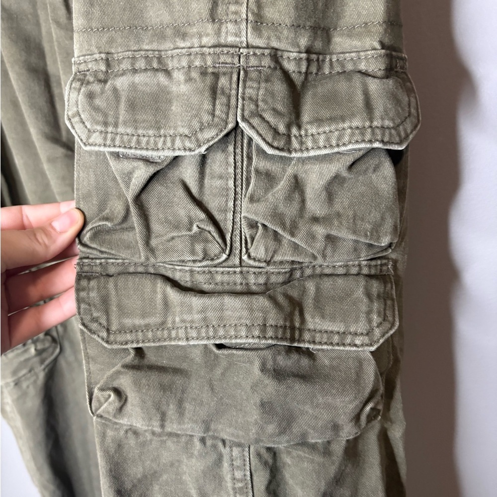 Wrangler Cargo Pants Men’s 36x30 Olive Green Utility Workwear Military Style - Picture 5 of 9